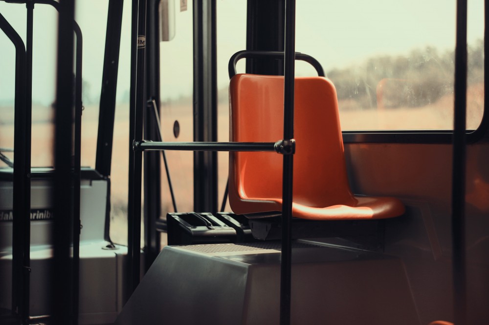 Public Domain Images Orange Seat Bus Public Transit Poles MTA Transportation
