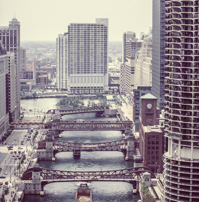 Public Domain Images � Wacker Drive Downtown Chicago River