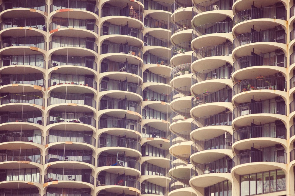 Public Domain Images – Downtown Chicago Marina City CornCob Sky Scrapers