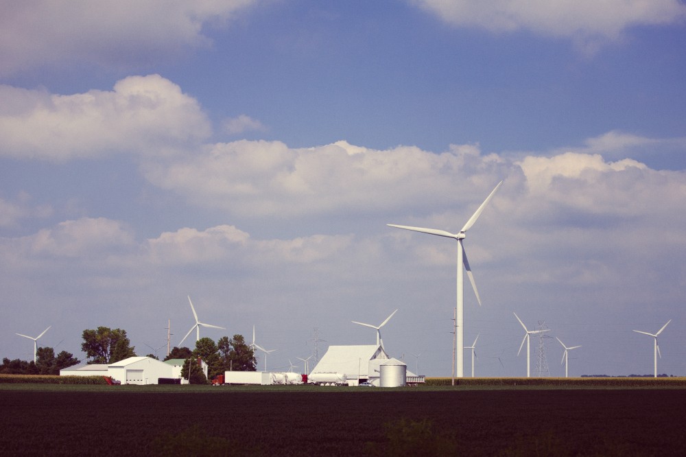 Public Domain Images – Wind Turbines Energy Farm Indiana