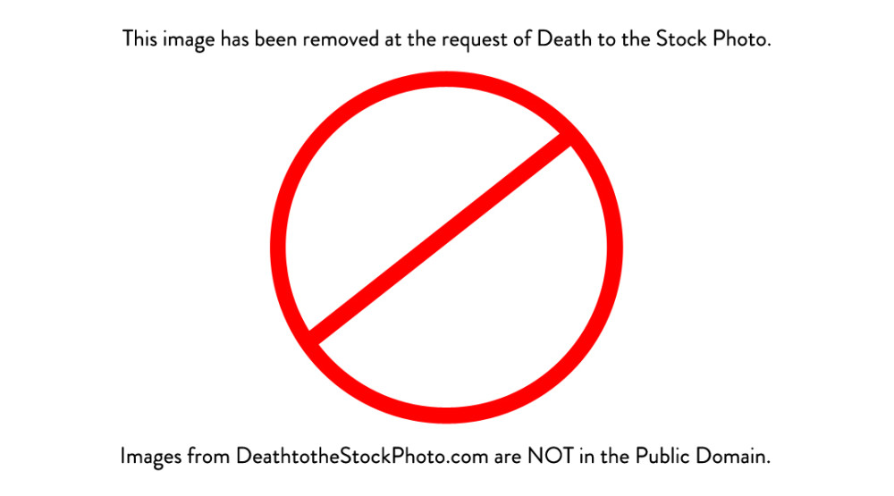 Death to the Stock Photo in not public domain.