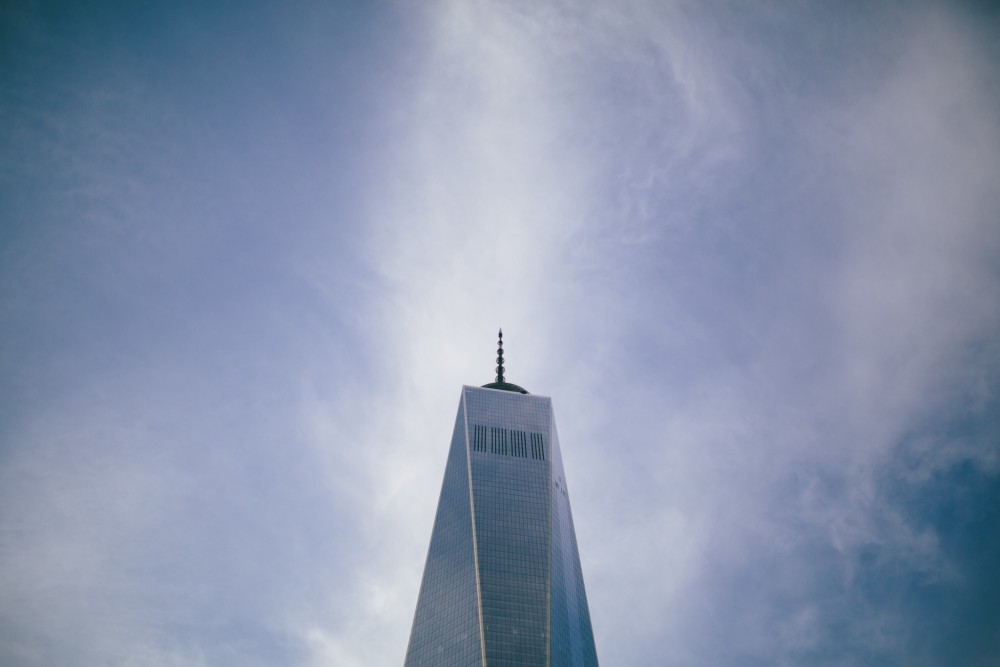 Public Domain Images – 1 World Trade Center WTC Sky Scraper Blue Sky Architecture